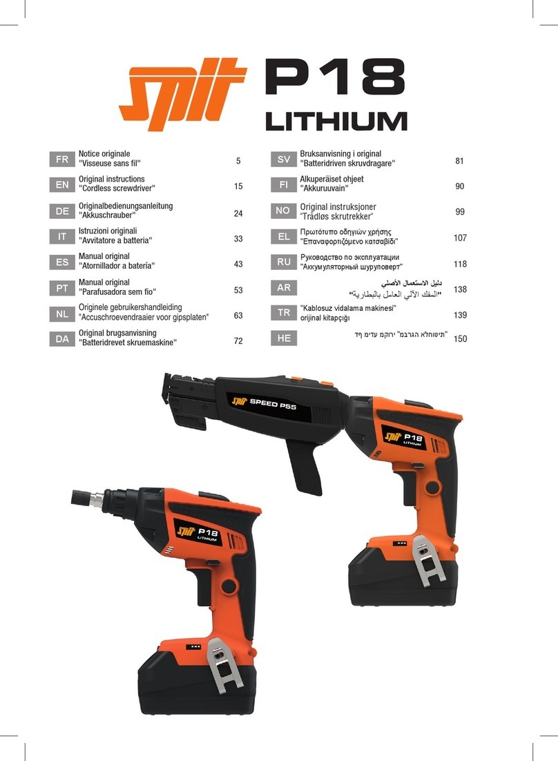 SPIT P 18 LITHIUM Original instructions
