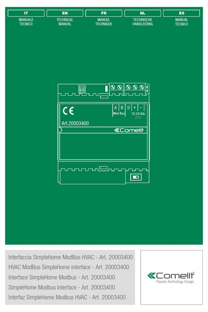 Comelit 20003400 User manual