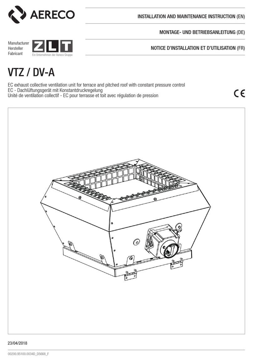 Aereco ZLT VTZ Series Technical specifications