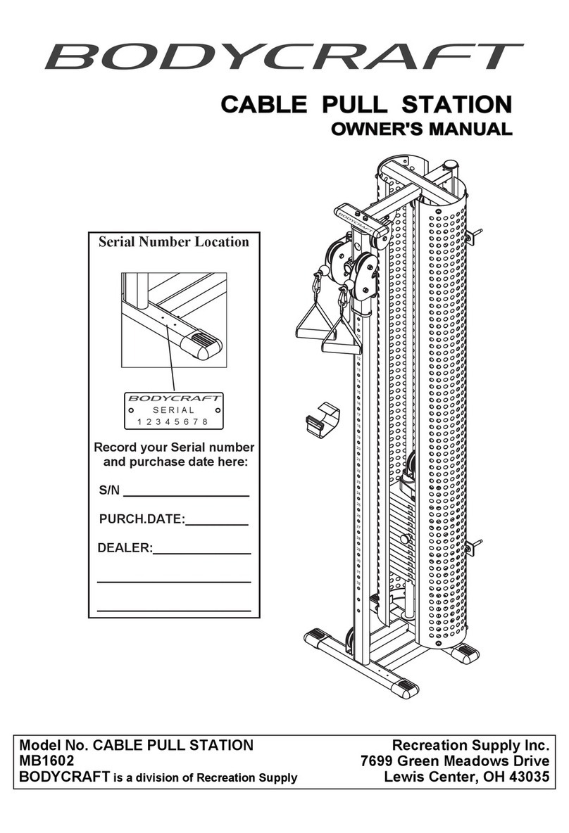 Body Craft MB1602 User manual