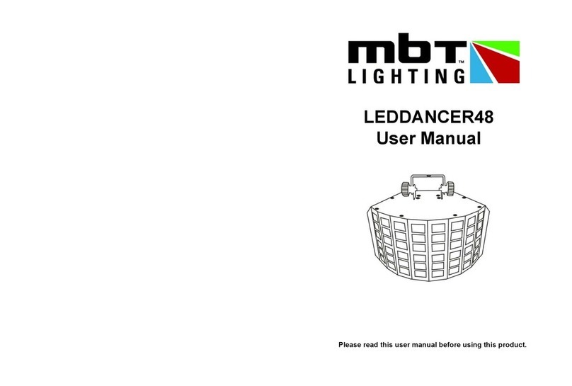 mbt Lighting LEDDANCER48 User manual