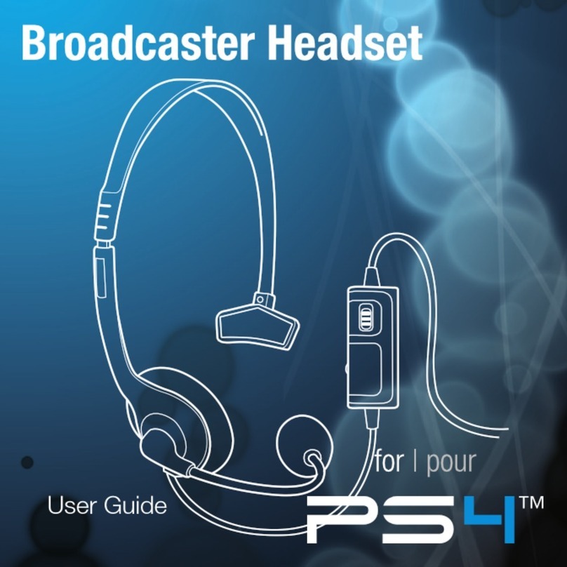 DreamGEAR BROADCASTER HEADSET FOR PS4 user guide