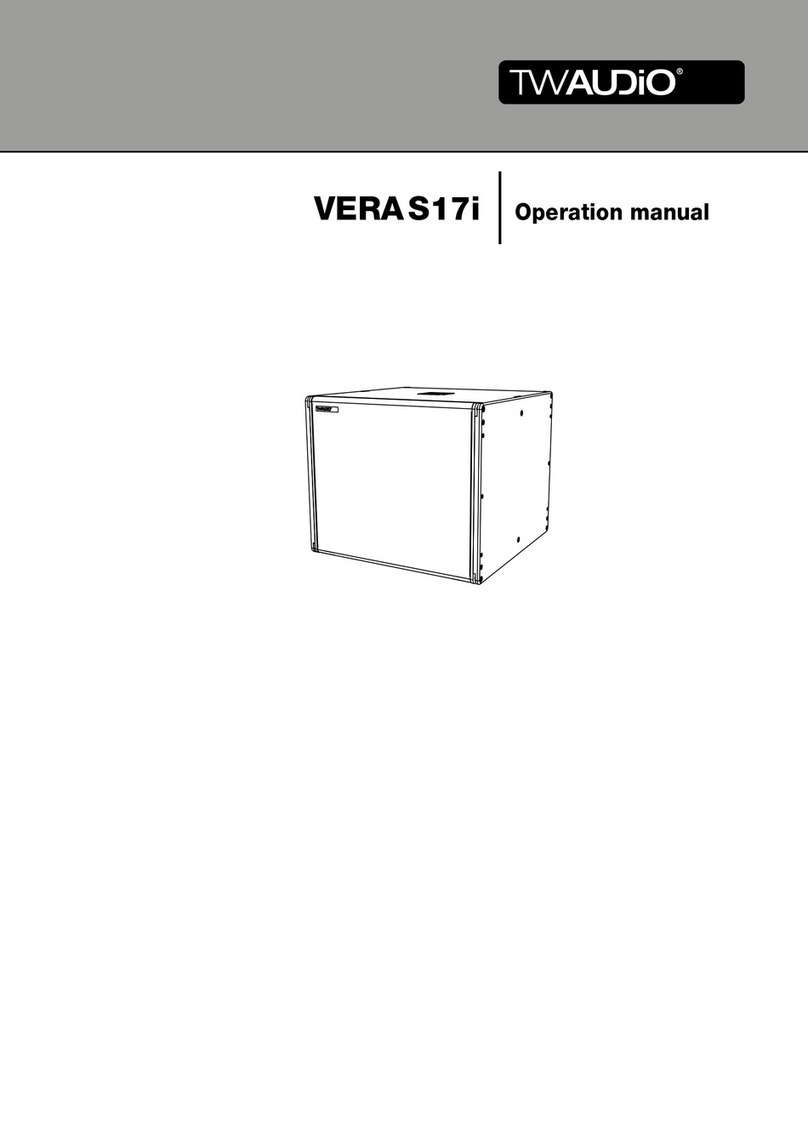 TW Audio VERA S17i Operation manual