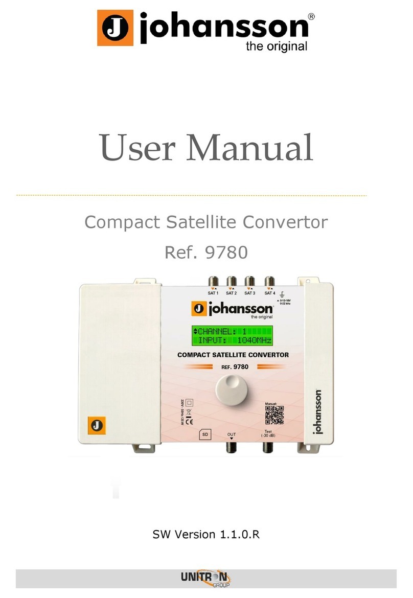 Johansson 9780 user manual