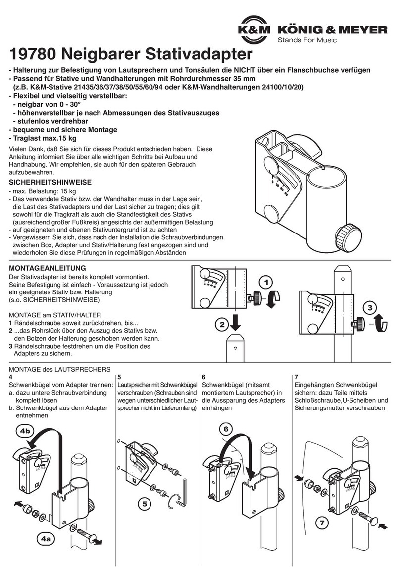 Konig & Meyer 19780 User manual