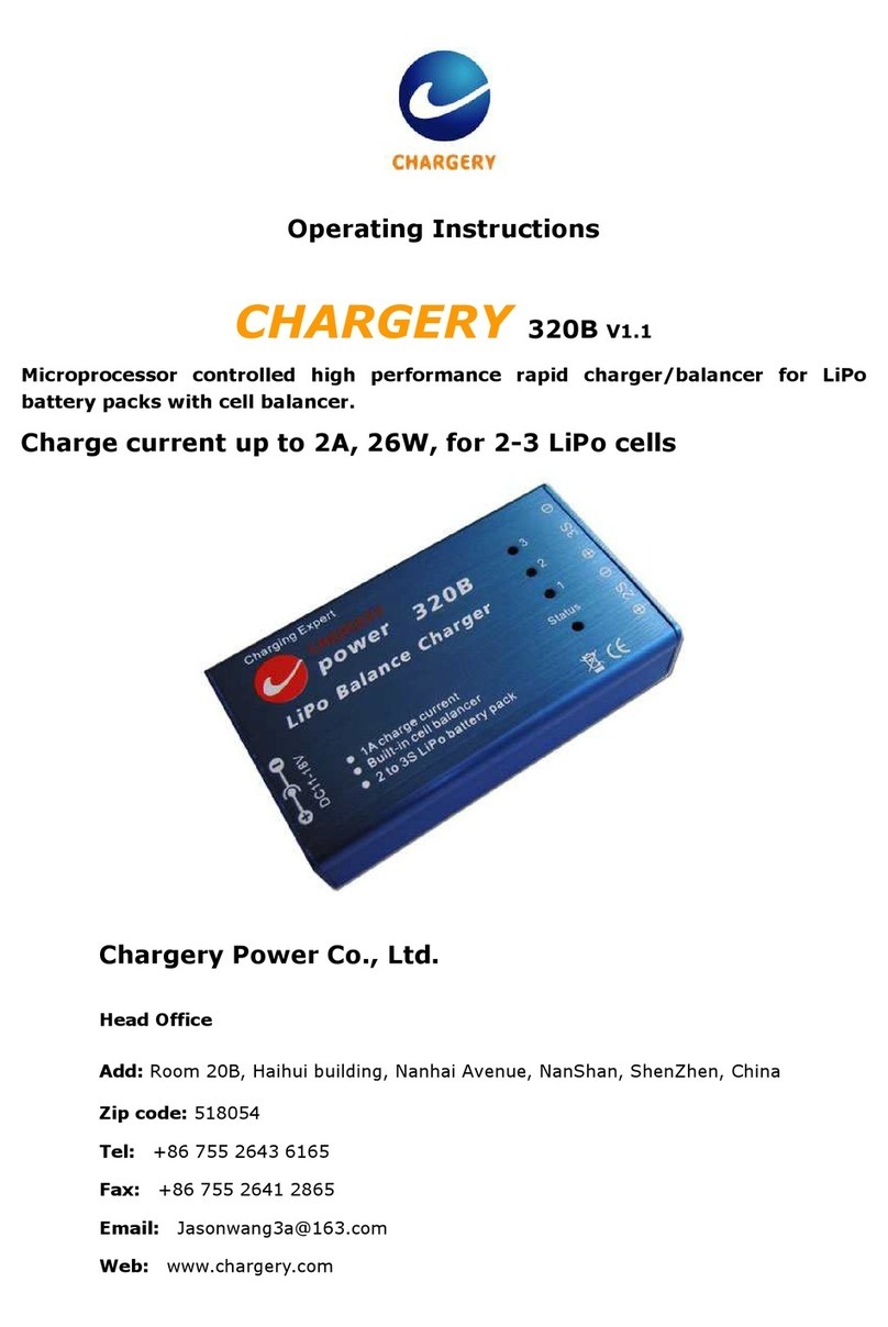 Chargery 320B operating instructions