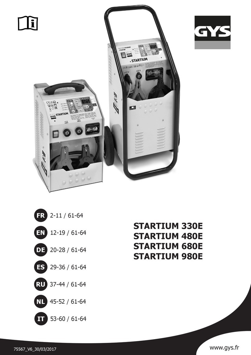 GYS STARTIUM 330E Translation of the original instructions