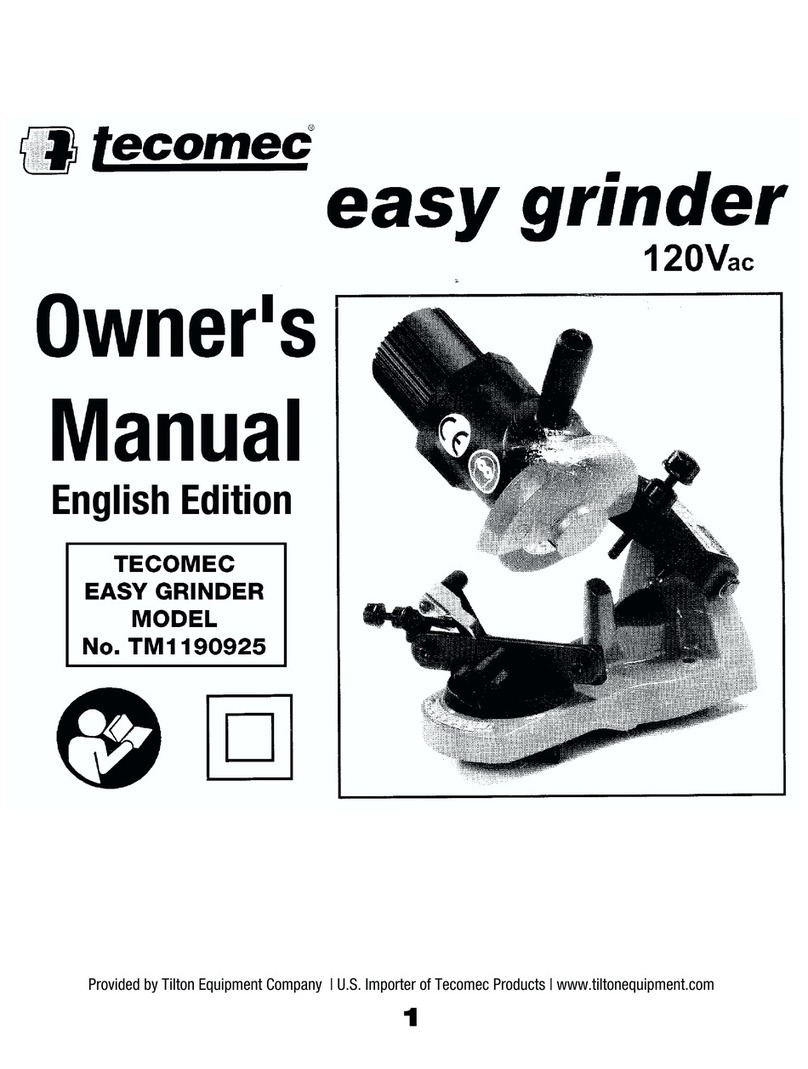 Tecomec EASY GRINDER TM1190925 owner's manual