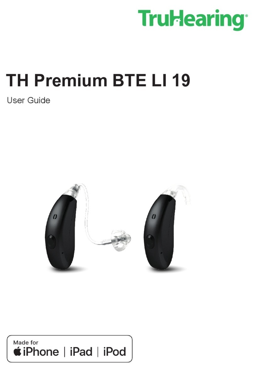 TruHearing TH Premium RIC LI 19 user guide