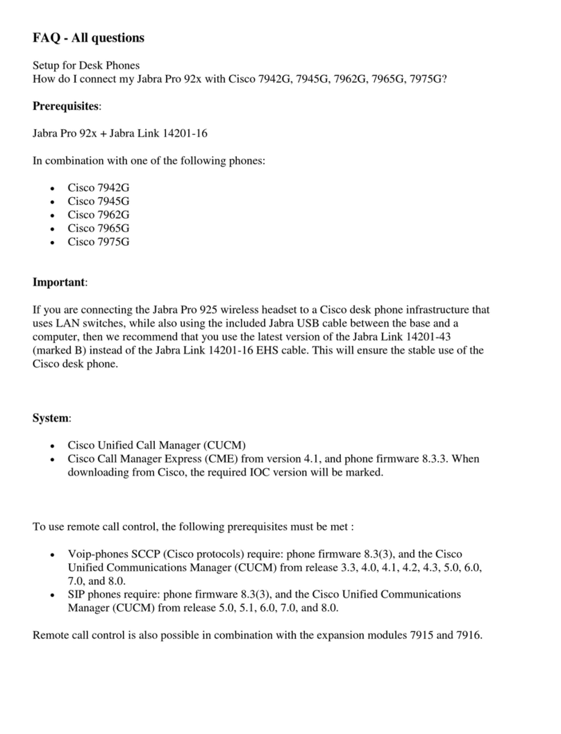 Jabra Pro 92 Series Faq