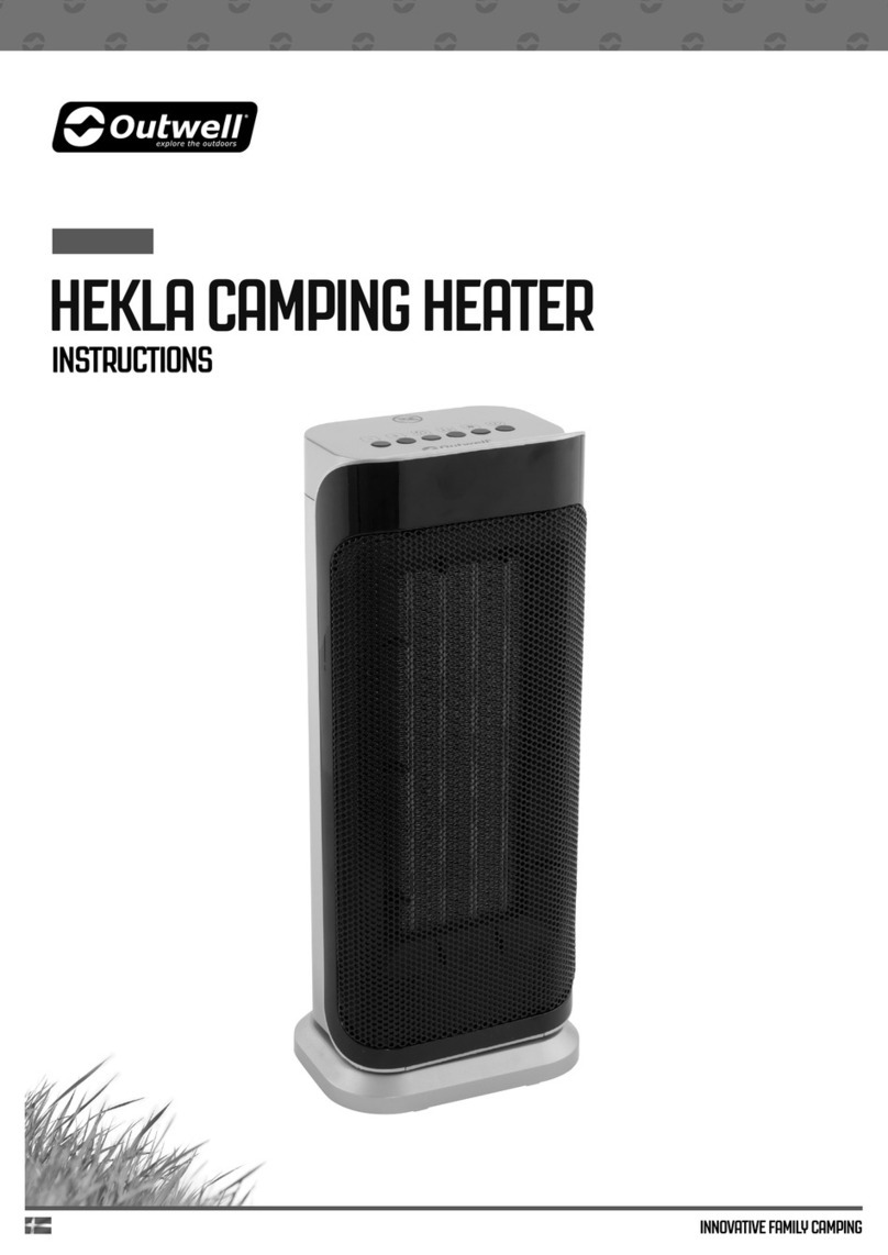 Outwell Hekla Camping Heater instructions