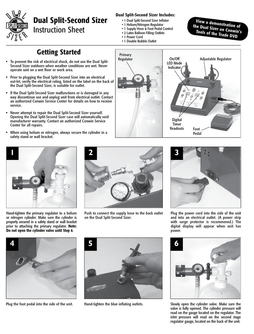 CONWIN Dual Split-Second Sizer User manual