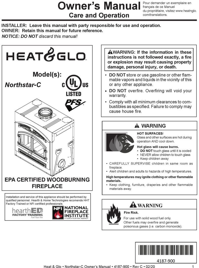 Heat & Glo Northstar-C User manual