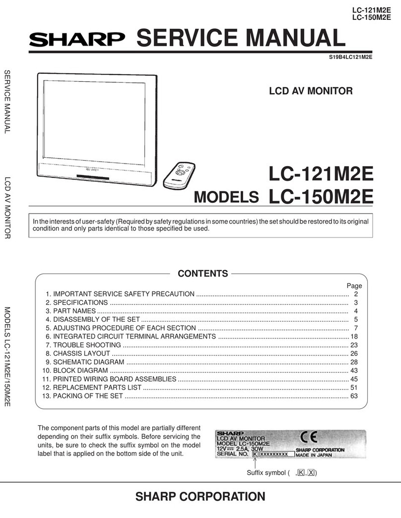 Sharp LC-121M2E User manual Sharp LC-121M2E User manual