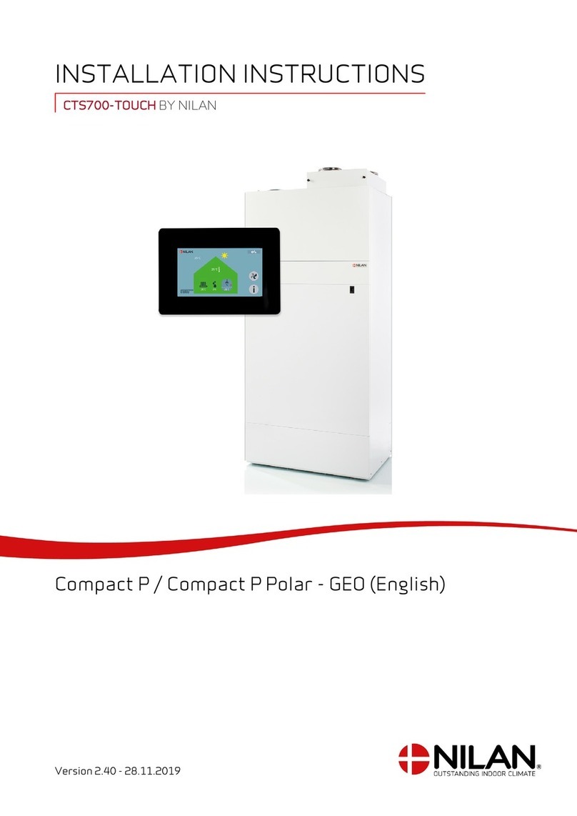 nilan CTS700-TOUCH Compact P GEO installation instructions