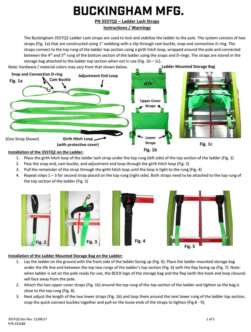 BUCKINGHAM MFG 355TQ2 Instructions & warnings