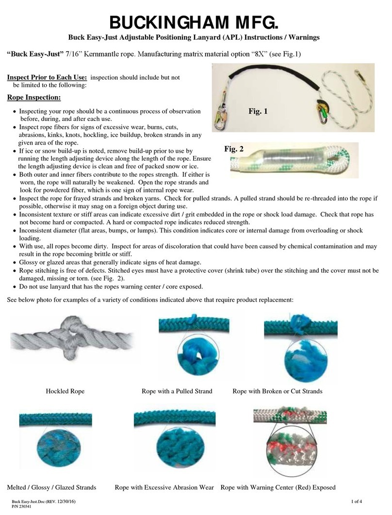 BUCKINGHAM MFG Buck Easy-Just Product manual