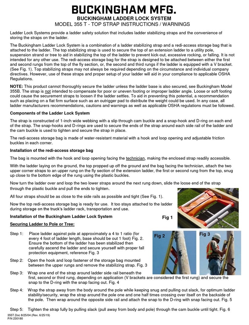 BUCKINGHAM MFG 355 T Product manual