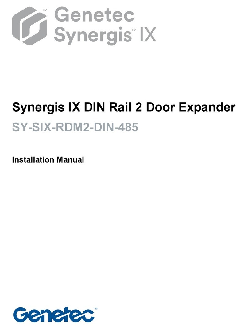 Genetec Synergis IX SY-SIX-RDM2-DIN-485 installation manual