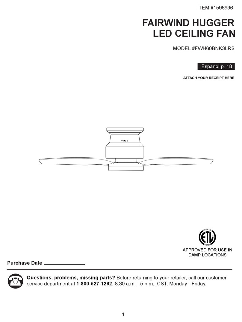Harbor Breeze FWH60BNK3LRS instructions