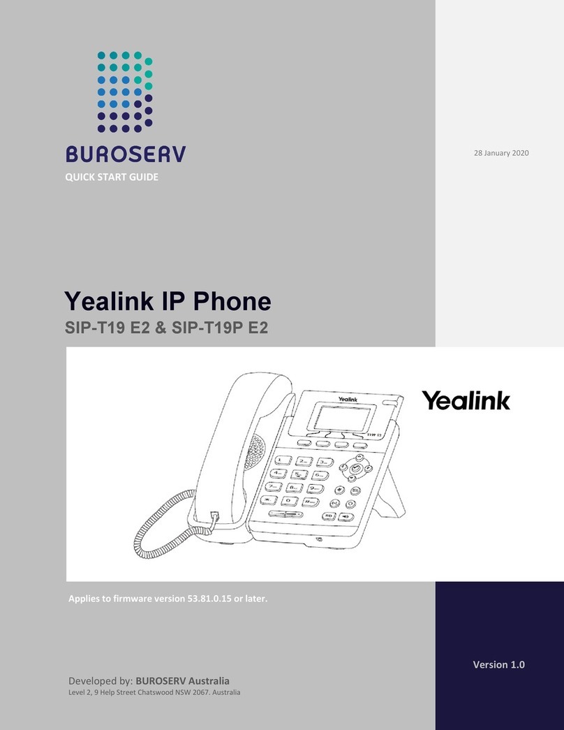 Yealink SIP-T19 E2 T4 Series User manual