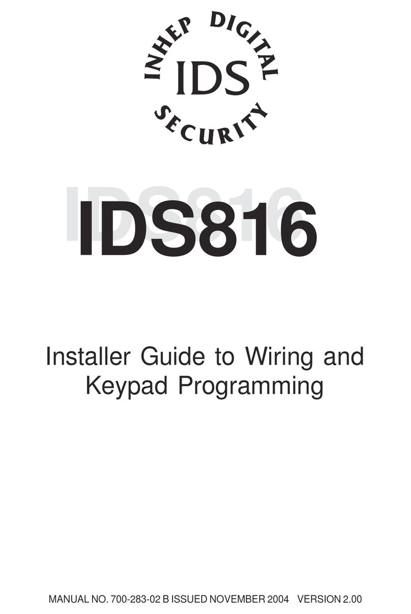 Inhep Digital Security IDS816 Assembly instructions
