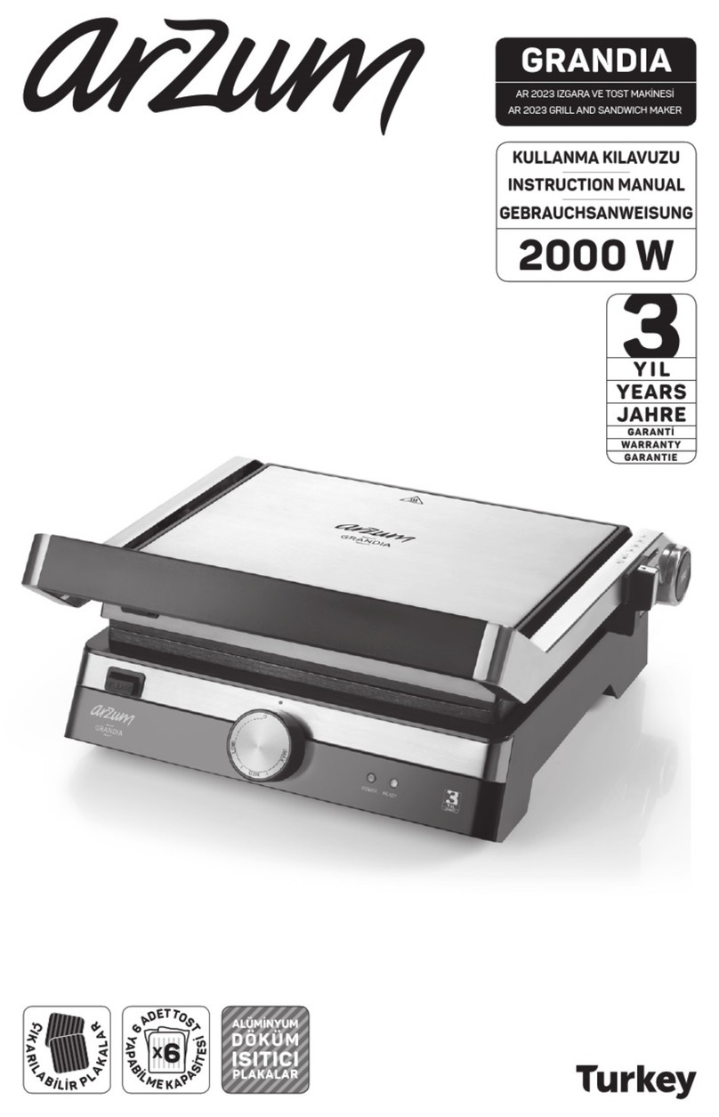 Arzum Grandia AR 2023 instruction manual