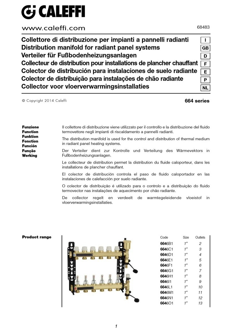 CALEFFI 664 Series manual