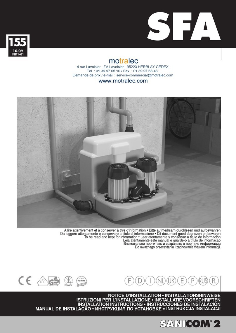 SFA SANICOM 2 Installation instruction