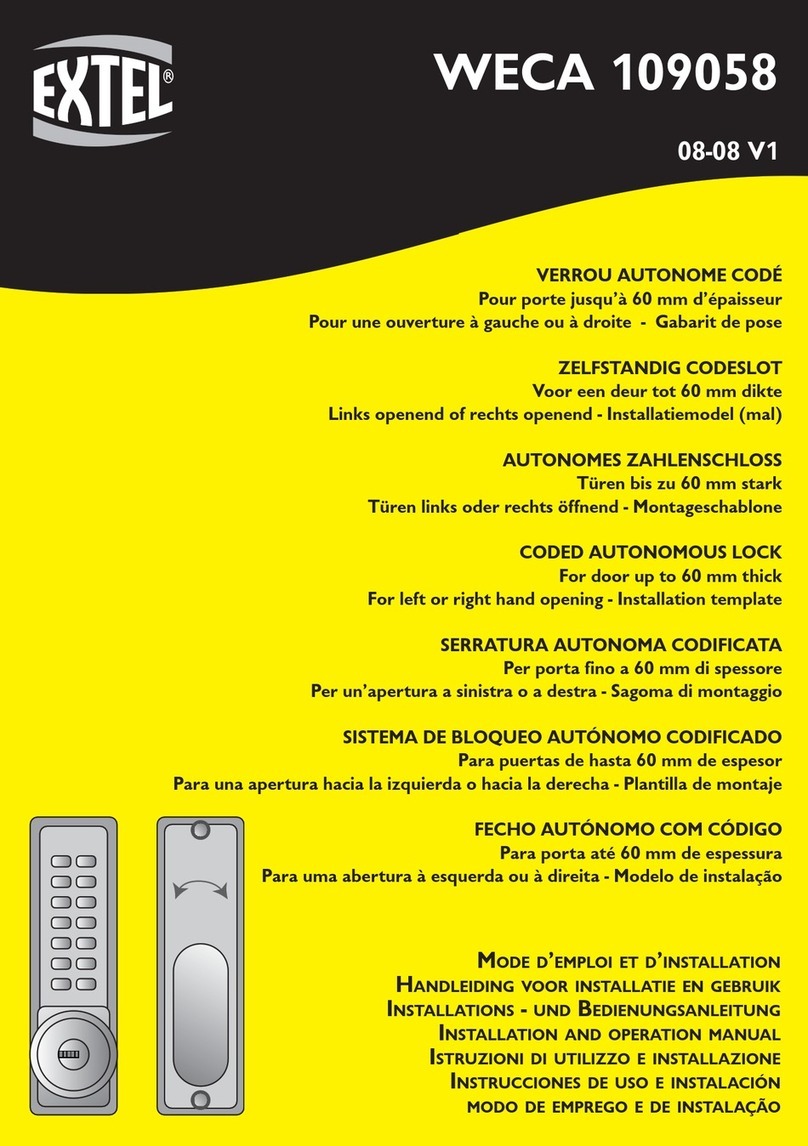 Extel WECA 109058 User manual