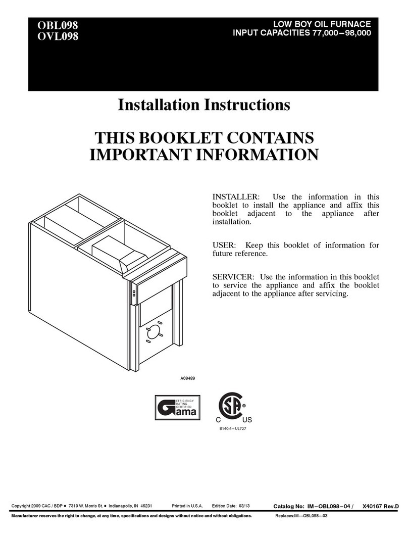 Carrier OBL098 installation instructions