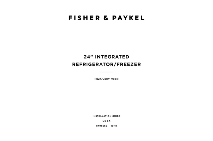 Fisher & Paykel RB2470BRV installation guide