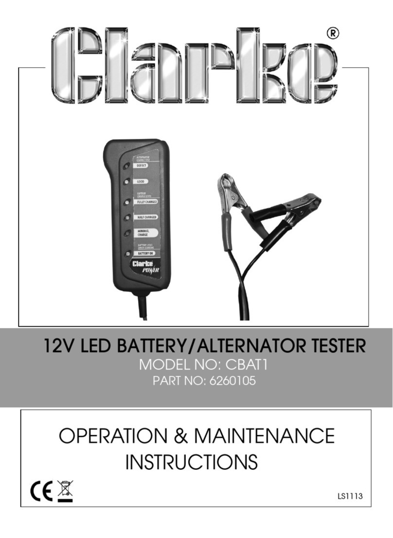 Clarke CBAT1 Operation & maintenance instructions