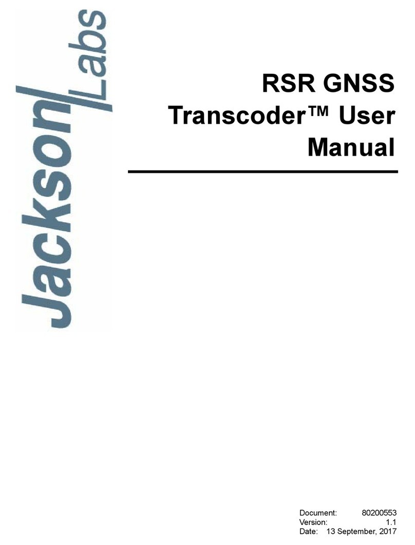 Jackson Labs RSR GNSS Transcoder user manual