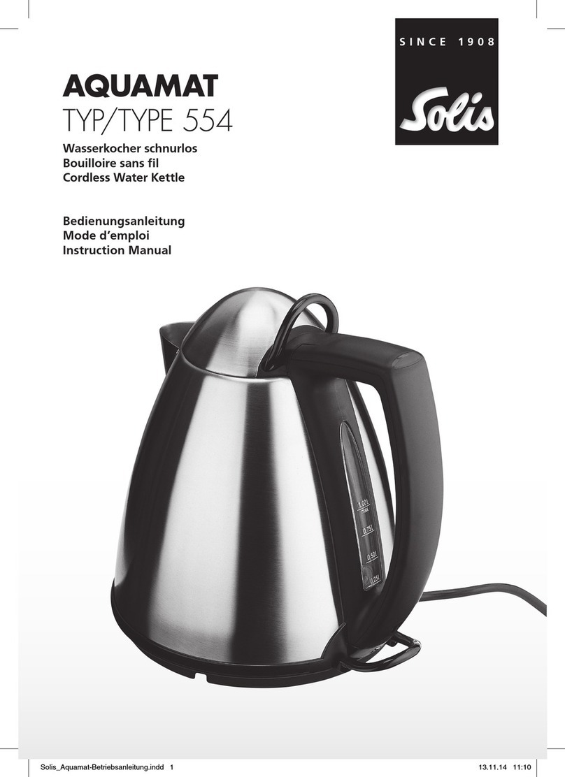 SOLIS AQUAMAT 554 instruction manual