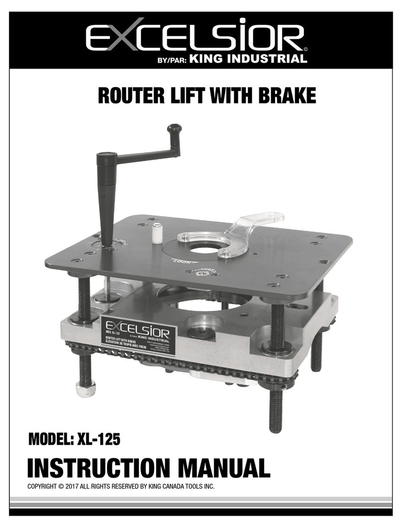 King Industrial EXCELSIOR XL-125 instruction manual