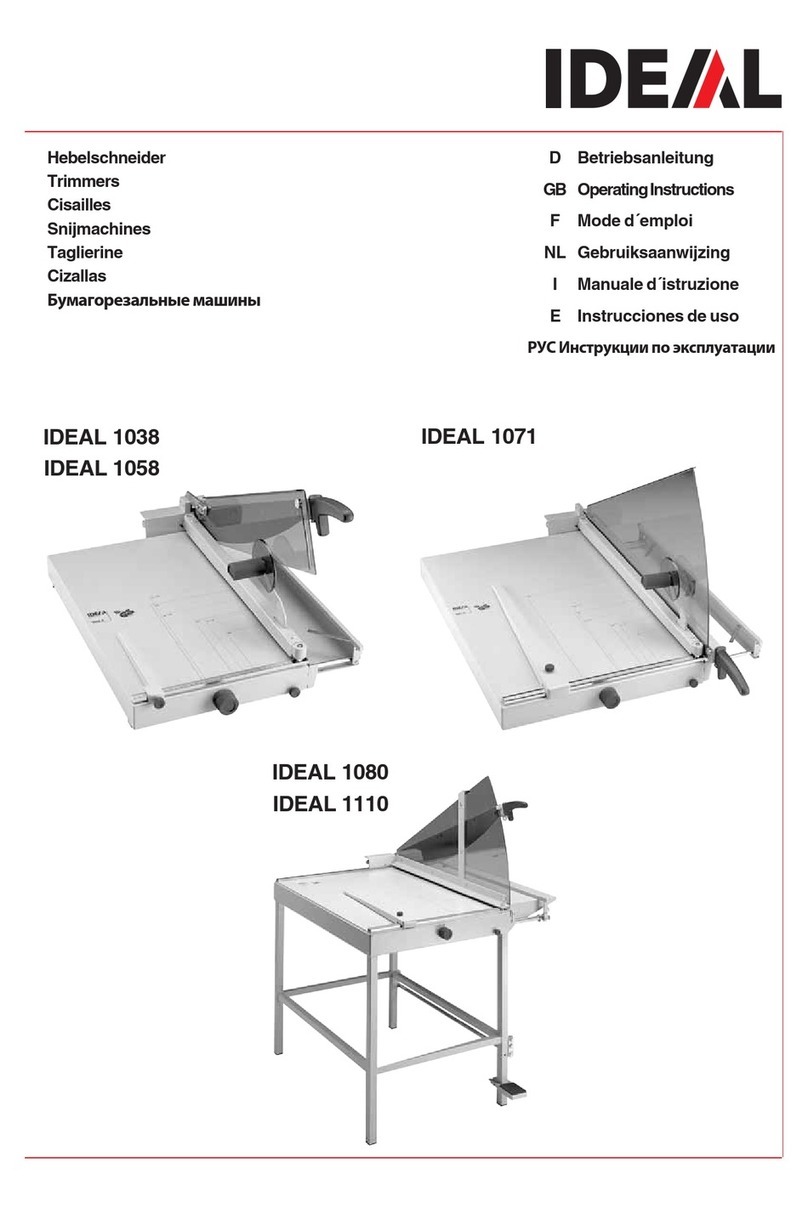 IDEAL 1038 User manual