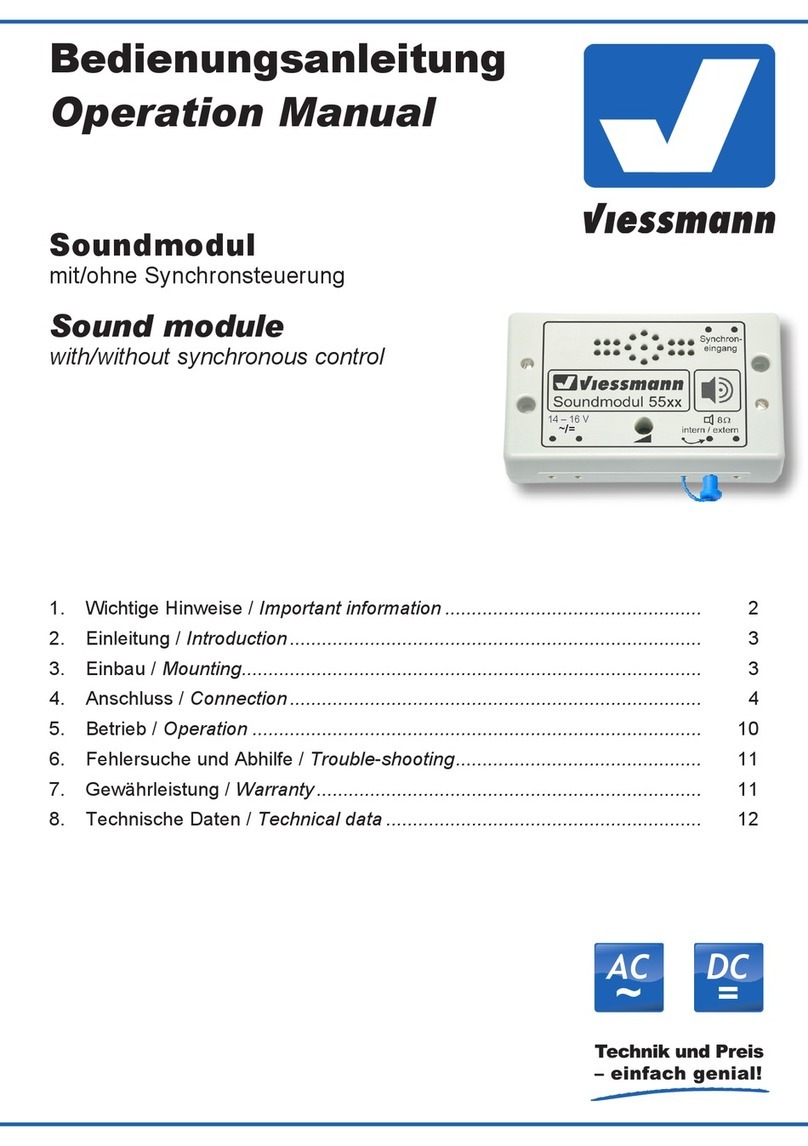 Viessmann 5557 Operation manual