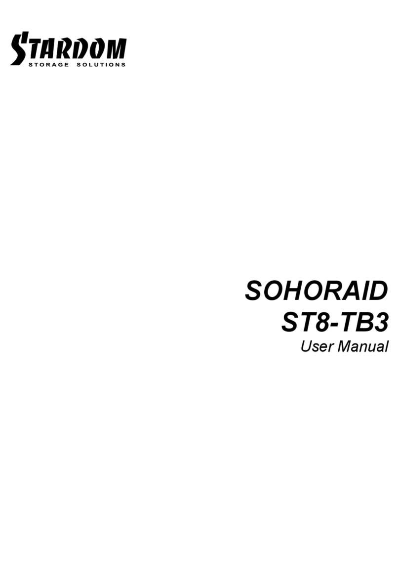 Stardom SOHORAID ST8-TB3 User manual Stardom SOHORAID ST8-TB3 User manual