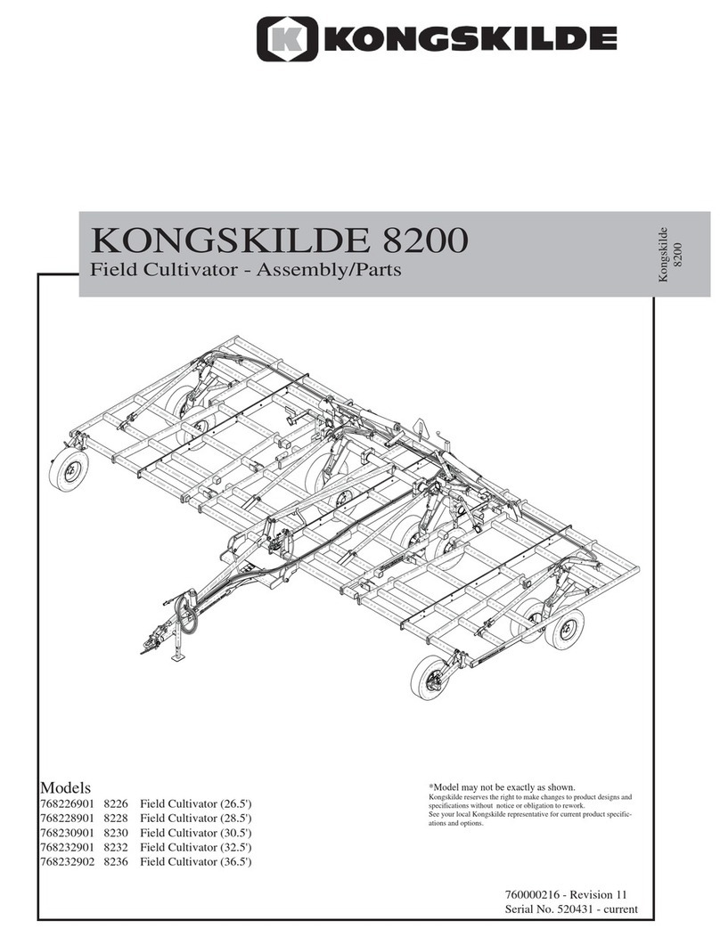Kongskilde 8200 Series User manual