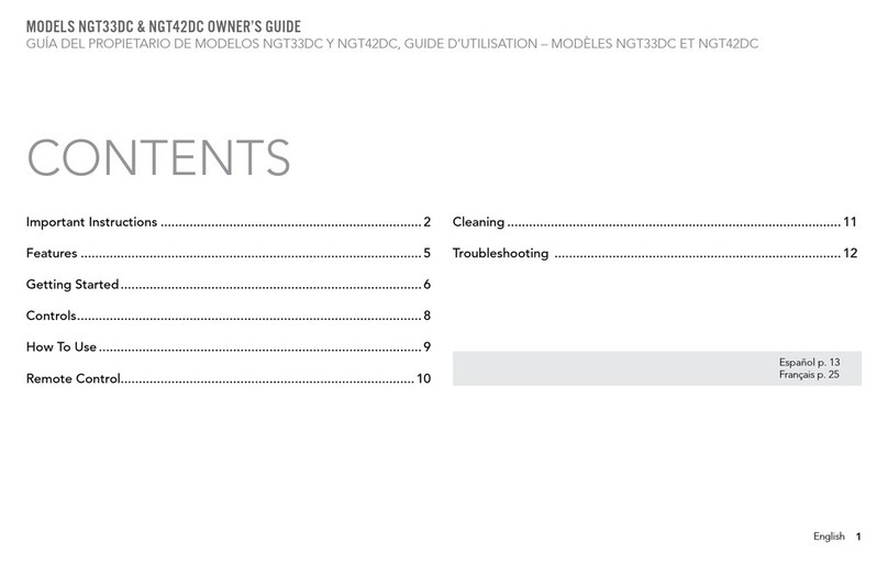 Vornado NGT33DC User manual Vornado NGT33DC User manual
