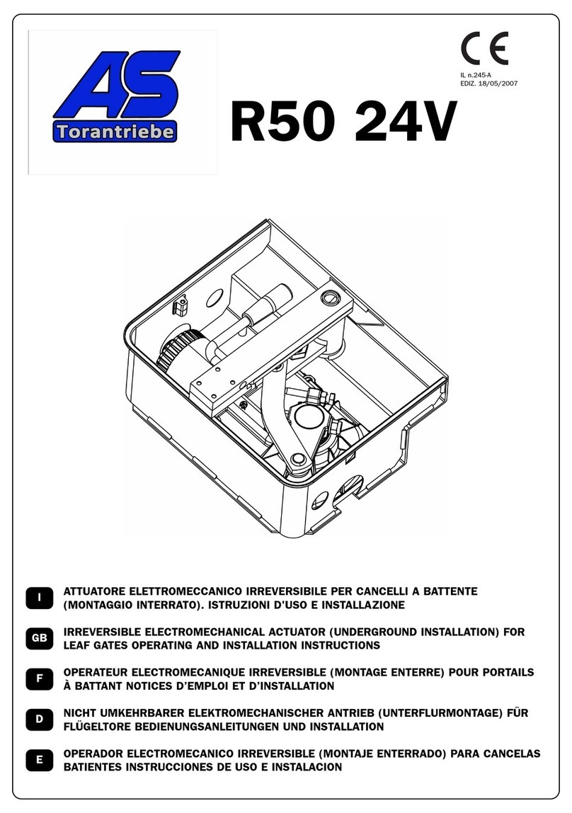 AS Torantriebe R50 24V Operating and installation instructions