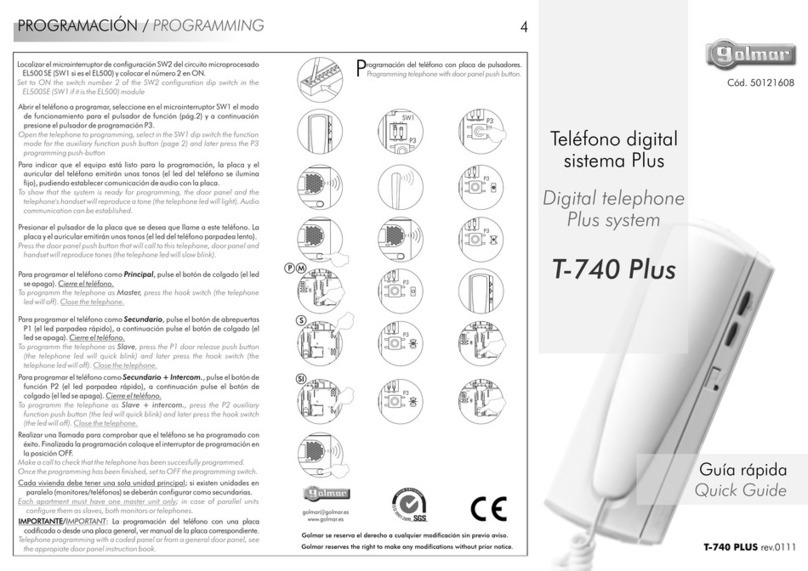 golmar T-740 Plus quick guide