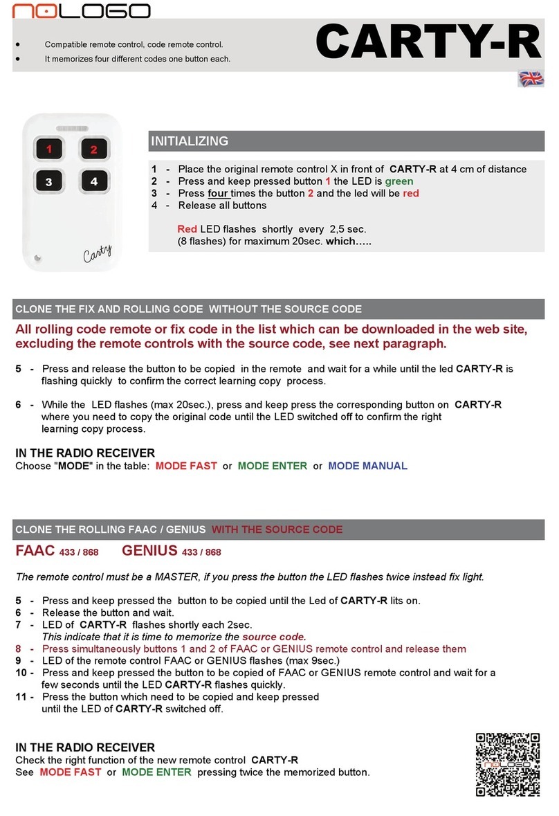 nologo CARTY-R quick start guide