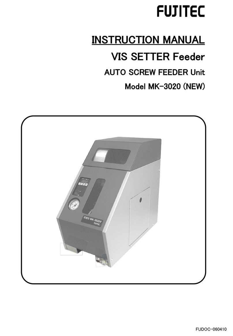 Fujitec VIS SETTER MK-3020 instruction manual