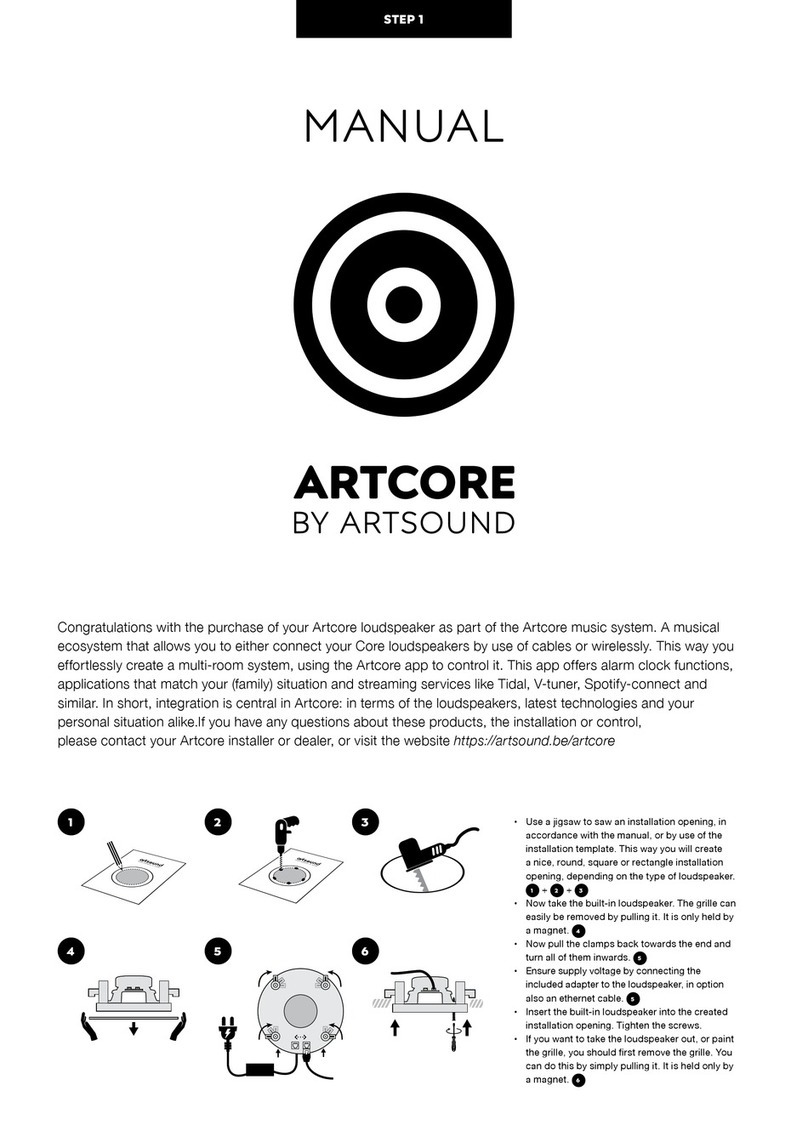 ART+SOUND ARTCORE manual