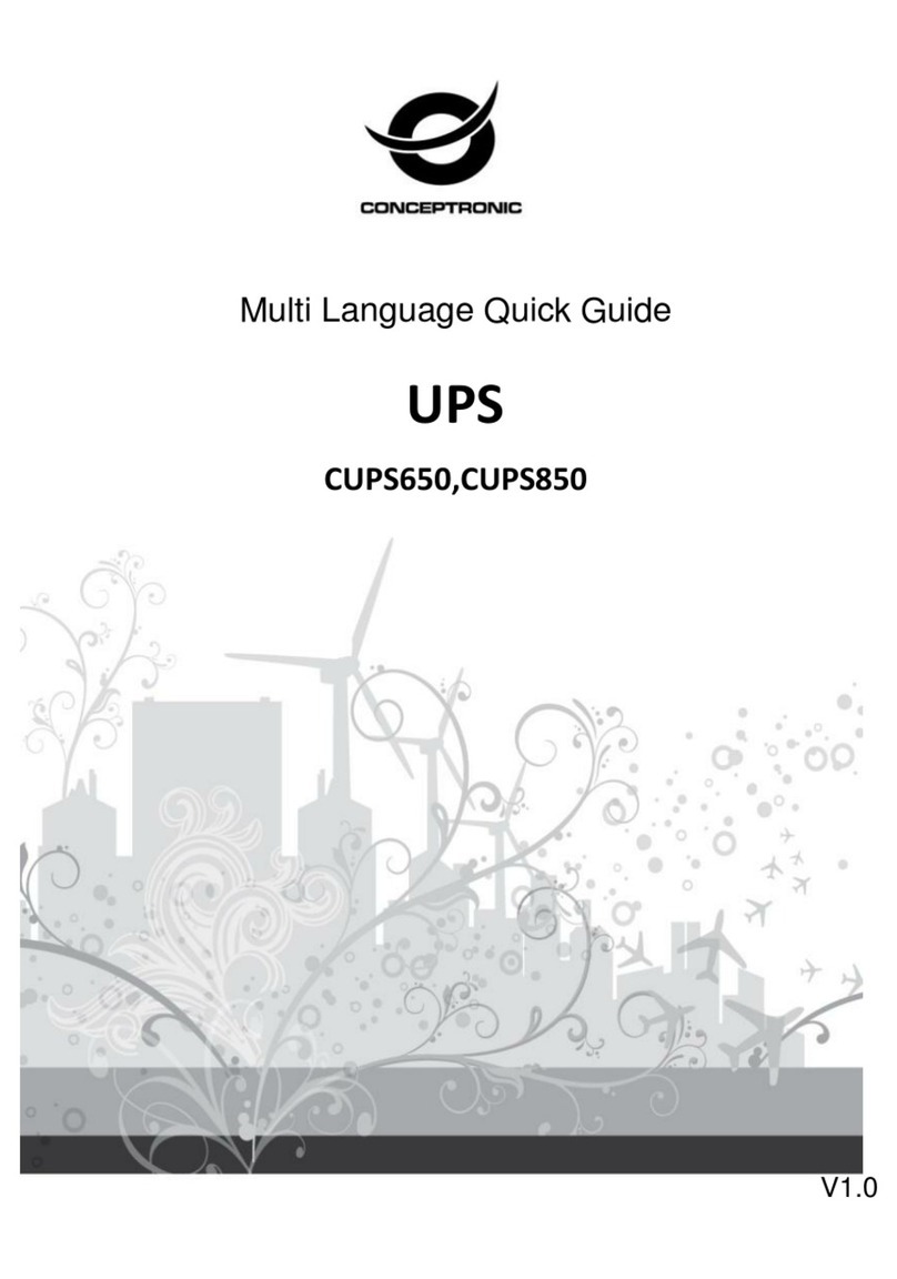 Conceptronic CUPS650 Multi Language Quick Guide