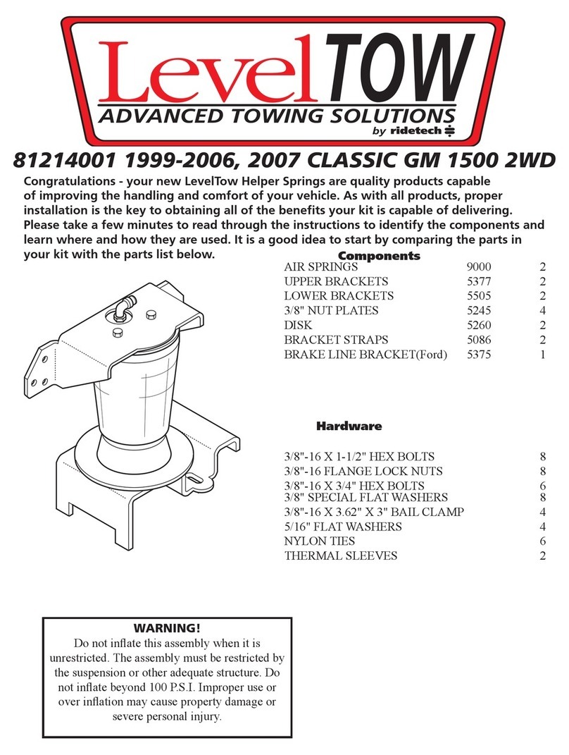 Ridetech 81214001 Solution guide
