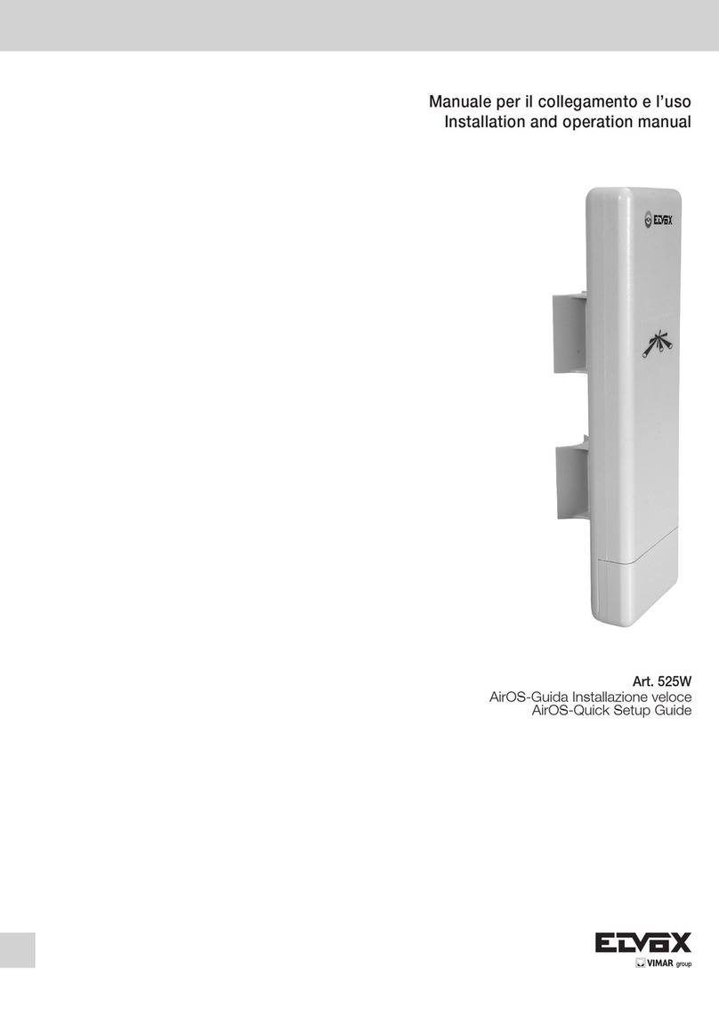 Vimar ELVOX AirOS Installation and operation manual