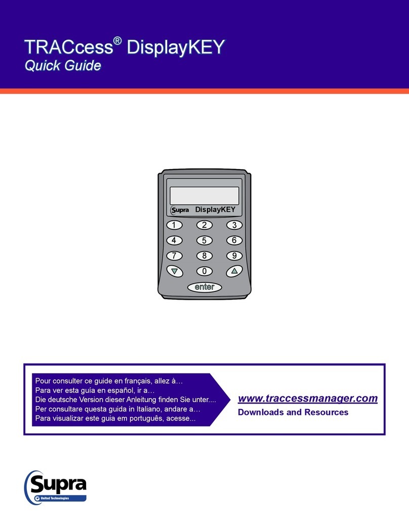 Supra TRACcess DisplayKEY quick guide